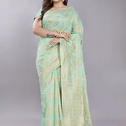 Rani Saahiba Woven Design Zari Art Silk Chanderi Saree-picture-35