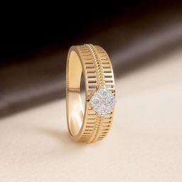 Mia by Tanishq 14kt BIS Hall Mark Love Symphony Gold & Diamond Finger Ring-3.48gm-image-42