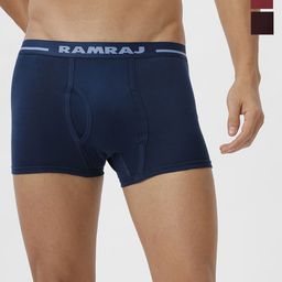 Ramraj Pack Of 3 Combed Cotton Trunks VINTRACK_CYGWBL-3P-image-16