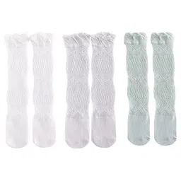 SYGA Kids Pack Of 3 Cotton Above Knee-Length Socks-image-91