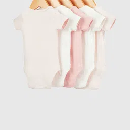 Mothercare Infant Girls Pack Of 5 Printed Pure Cotton Bodysuit-image-68