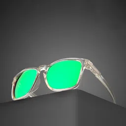 AFERELLE Unisex Square Sunglasses with Polarised Lens RGLOSCLRGRNV0-image-96