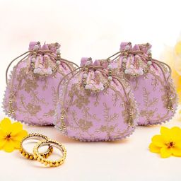 Kuber Industries Set Of 3 Embroidered Potli Clutches-picture-20
