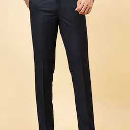 METAL Men Slim Fit Mid-Rise Formal Trousers-image-22