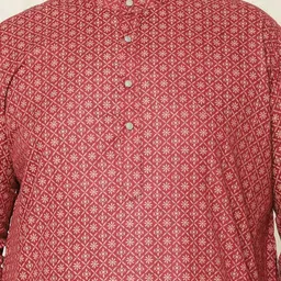 SOJANYA PLUS Men Ethnic Motifs Printed Regular Kurta with Pyjamas image 2