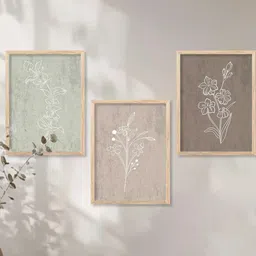 Floral Wall Art With Frame Home Decor Wall Painting For Living Room Office Bedroom-image-88