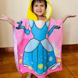 Famyo Pink & Yellow 1 Printed Other 170 GSM Bath Towel-41