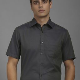 Louis Philippe Men Classic Fit Spread Collar Solid Cotton Formal Shirt-picture-15