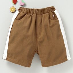 Meng Wa Shorts With Elasticated Waist - Brown-image-14