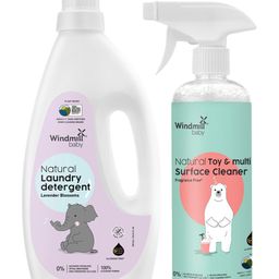 Windmill Baby Natural Laundry Detergent With Multi Surface Cleaner Combo - 900 ml, 450 ml-25