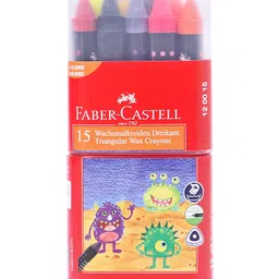 Faber Castell Wax Crayons - 15 Shades-picture-34