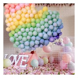 Zyozi Pastel Rainbow Balloons with Glue Dot Multicolour - Pack of 102-image-65