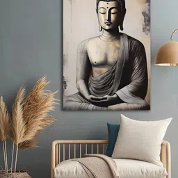 999Store Grey Religious Canvas Wall Art-46