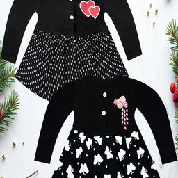 KidzzCart Polka Dot Print Fit & Flare Dress-image-68