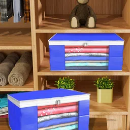Kuber Industries Blue Set of 6 Regular Drawer Organiser Organisers-21