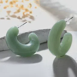 Voylla Quirky Half Hoop Earrings-image-55