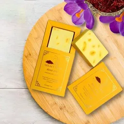 Golden Treez Set Of 2 Handmade Saffron Soap - 115gmEach image 3