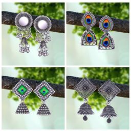 Sangria Silver-Plated Alloy Earrings-62