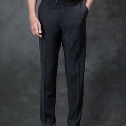 RARE RABBIT Men Arlo Primary Black Mid Rise Trousers-image-59
