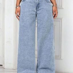 DressBerry Women Comfort Wide Led Mid-Rise Stretchable Jeans-image-60