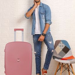 Polo Class Set Of 2 Textured Hard-Sided Trolley Suitcases With vanity-16