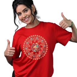 Tedhi Medhi Family Women Graphic Printed Round Neck Cotton T-shirt-image-78