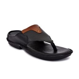 ROYAL CRUZZ Men Leather Slip-On Comfort Sandals-image-38