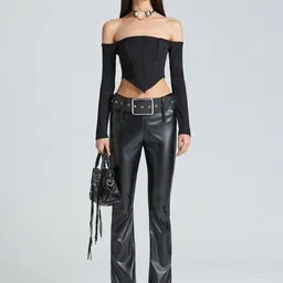 ZOMODA Women Solid Off-Shoulder Top-picture-9