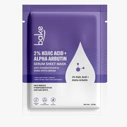 BAKE 2% Kojic Acid + Alpha Arbutin  Tan Removal Serum Sheet Mask - 20 ml-13