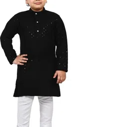 Go Berry Boys Ethnic Embellished Kurta and Pyjama Set-28