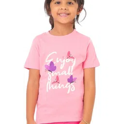 Nuego Girls Printed Bio Finish T-shirt-image-38