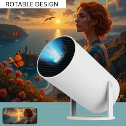 SACRO Smart Projector for Home 4K Support Rotabable Design withApp Netflix,YouTubeY474 (4500 lm / 1 Speaker / Wireless / Remote Controller) Portable Projector-18