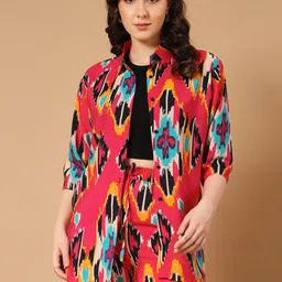 LookShine Printed Cotton Shirt & Shorts Co-Ord Set-picture-56
