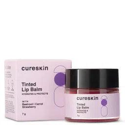 Cureskin Tinted Lip Balm With Beetroot & Carrot For Hydration & Protection - 7 g-10