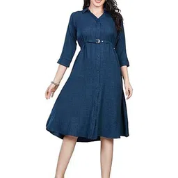 Nioni Floral Print Dress-image-45