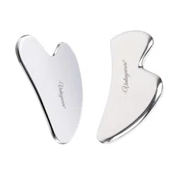Vintageware Set Of 2 Skin Boosting Stainless Steel Gua Sha-41