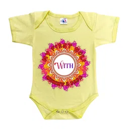 Cute Pals Infants Holi Printed Cotton Bodysuit-image-42