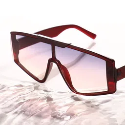 French Accent Men Shield Sunglasses with Polarised Lens-11