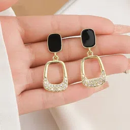 Celestria Contemporary Drop Earrings-18
