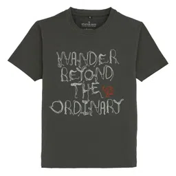 Status Quo Boys Typography Printed T-shirt-image-79