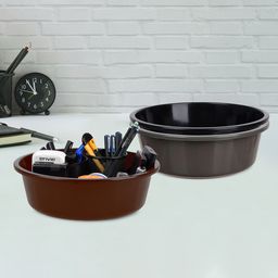 Kuber Industries Grey & Black 3 Pieces Regular Multi-Utility Organisers-8