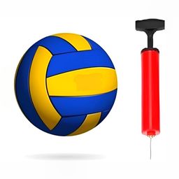 HackerX Pebble Hand Stitched Trainy Sports Volleyball With Pump-94