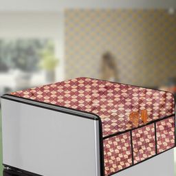 The Furnishing Tree Brown Printed Refrigerator Cover-image-88