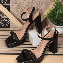 Retro Walk Block Pumps with Bows image 1