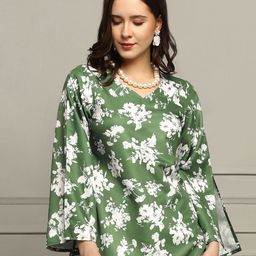 Moda Rapido Women Floral Printed A-Line Top-image-78