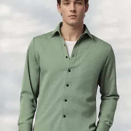 SAMRIZ Men Textured Spread Collar Casual Shirt-picture-9