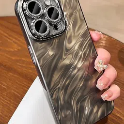 CASE CREATION iPhone 13 Pro Diamond Ring Camera Protection Back Case Mobile Accessories-16