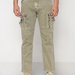 SHOWOFFFF Men Comfort Straight Fit Stretchable Cargo-image-33