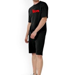 ELLITI Printed Round Neck Pure Cotton T-Shirt With Shorts-image-46