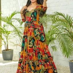 GADHESARIYA Women Black Dresses-picture-14